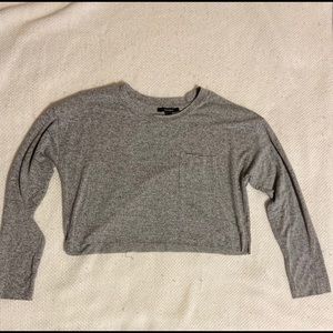 Forever 21 grey crop top